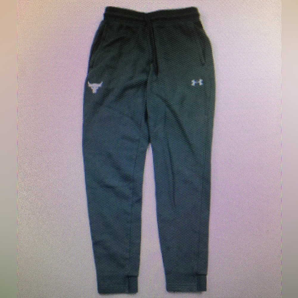 Men’s Under Armour Project Rock Charged sweats green size large worn once mint